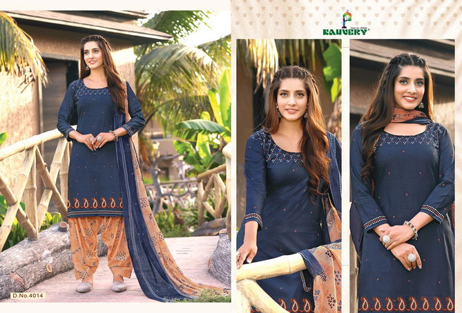 Kauvery Nyraa 4 Ready Made Cotton Fancy Ethnic Wear Designer Dress Collection